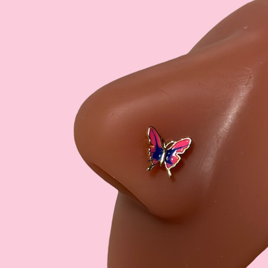 pink-enamel-butterfly-nose-ring