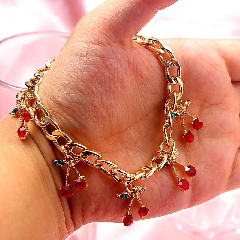 Cherry Charm Bracelet