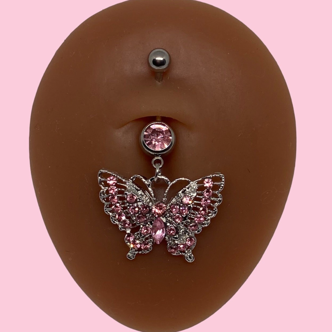 Big Butterfly Belly Ring