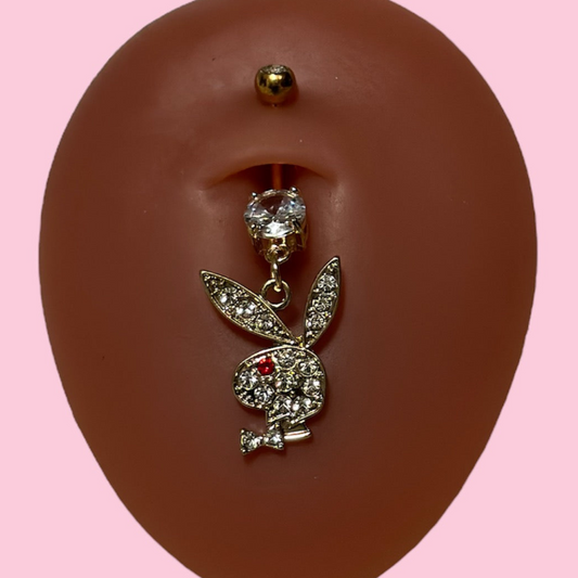 Icy Bunny Belly Ring